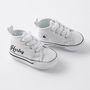 Baby Converse Sneakers Personalised New Baby Gift, thumbnail 6 of 8