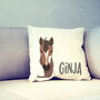 Personalised Horse Head Cushion Cover, thumbnail 1 of 2