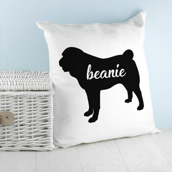 Personalised Dog Silhouette Cushion Cover, 4 of 12