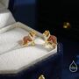 Sterling Silver Enamel Collie Dog Stud Earrings, thumbnail 4 of 12