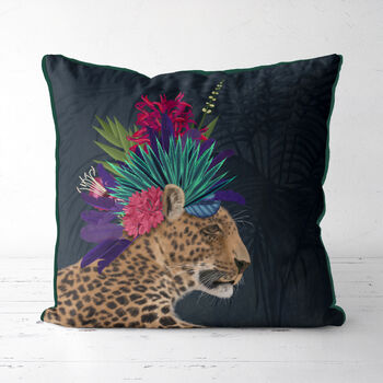 Set Of Two Cushions Hot House Leopards, 3 of 10