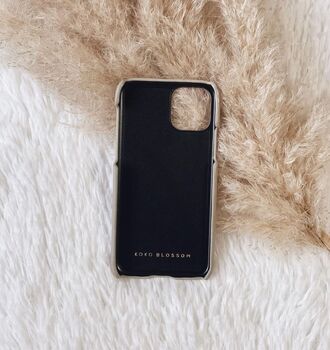 Personalised Stone Pebble Leather Phone Case, 3 of 8