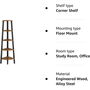 Corner Shelf Five Tier Bookcase Ladder Storage Unit, thumbnail 6 of 6