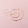 Spiral Hoop Earrings In Rose Gold Fill, thumbnail 5 of 5