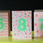 Colourful 8th Birthday Risograph Greeting Card, thumbnail 1 of 2