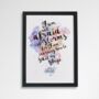 Inspirational 'Storms' Watercolour Quote Print, thumbnail 3 of 5