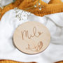 Personalised Wooden New Baby Name Sign, thumbnail 1 of 2