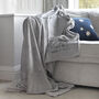Personalised Soft Grey Blanket Throw, thumbnail 3 of 4