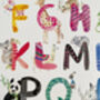 Patterned Alphabet Animal Poster, thumbnail 6 of 6