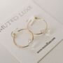 Thea Handmade Quartz Hoop Earrings, thumbnail 4 of 4