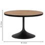 Manhattan Round Reclaimed Wood Dining Table, thumbnail 2 of 6