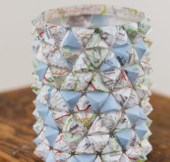 Devon Folded Vintage Map Candle Cover, 2 of 6