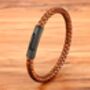 Braided Leather Plaited Bracelet Black Or Brown, thumbnail 8 of 12