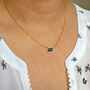 Sterling Silver Necklace With Black Pave Stone, thumbnail 1 of 4
