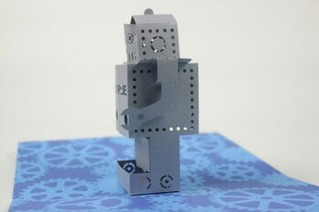 Pop Up Robot Greetings Card, 5 of 6
