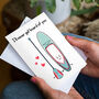 Stand Up Paddle Board Card For Partner, thumbnail 2 of 3