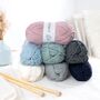 Garter Stitch Blanket Beginner Knitting Kit, thumbnail 6 of 7