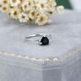 Genuine Black Onyx Ring In Sterling Silver, thumbnail 7 of 11