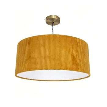 Corduroy Lampshade With A White Lining, 9 of 10