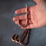 Solid Copper Hooks Hammered Metal Diy Fixing, thumbnail 3 of 10