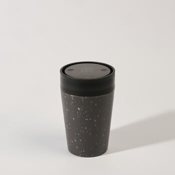 Circular Leakproof And Lockable Reusable Cup 8oz Black, 5 of 9