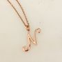 9ct Solid Gold Initial Pendant, thumbnail 12 of 12