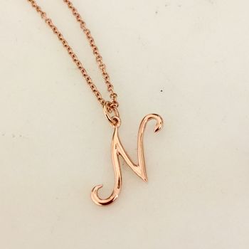 9ct Solid Gold Initial Pendant, 12 of 12