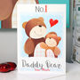 Personalised Number One Daddy Papa Bear Card, thumbnail 4 of 9