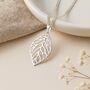 Personalised Recycled Sterling Silver Oak Leaf Pendant, thumbnail 1 of 7