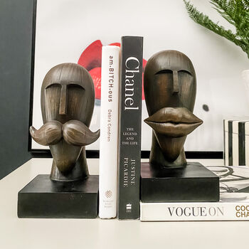 Lips And Moustache Bookends, 4 of 5