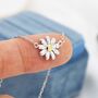 Tiny Daisy Pendant Necklace, thumbnail 3 of 10