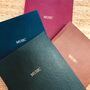 Personalised A5 Leather Music Manuscript Notebook, thumbnail 2 of 9