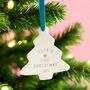 Personalised Baby’s First Christmas Tree Decoration, thumbnail 2 of 3