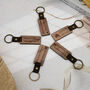Engraved Wooden Keychain Personalized Gift, thumbnail 1 of 4