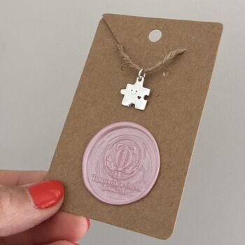 Sterling Silver Puzzle Piece Charm Connection And Family Keepsake, 2 of 4