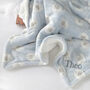 Personalised Blue Sherpa Baby Blanket, thumbnail 6 of 10