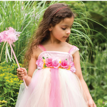 Girl's Summer Fairy Dress With Wand, 3 of 3