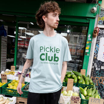 Pickle Club Unisex Slogan T Shirt In Green, 5 of 6