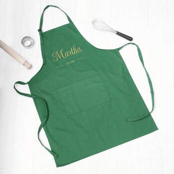 Personalised Birthday Est. Cotton Apron, 10 of 12