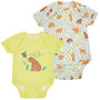 Two Pack Bear Theme Baby Bodysuit | Certified Organic, thumbnail 1 of 12