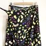 Fruit Print Summer Wrap Skirt, Midi Wrap Skirt, thumbnail 4 of 7