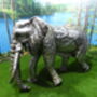 Elephant Three Foot Metal Sculpture, thumbnail 1 of 5