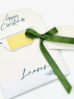 Personalised Christmas Voucher/Card Holder Wallet, 6 of 8