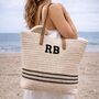 Personalised Black Stripe Tote Bag, thumbnail 1 of 3