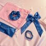 Silk Style Set Silk Hair Bow, Headband, Scrunchie And Hair Elastic Set Choose From 22 Silk Shades, thumbnail 1 of 12