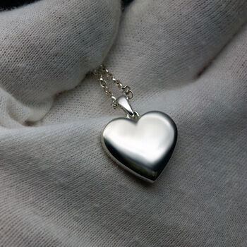 Heart Shaped Cremation Ashes Memorial Necklace, 4 of 7