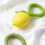 Natural Rubber Lemon Rattle, thumbnail 1 of 4
