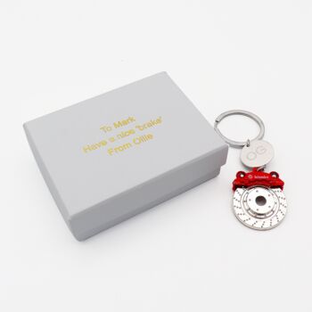 Personalised Brembo Brake Calliper Keyring, 4 of 7