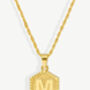 Textured Initial Coin Necklace With Rope Chain, thumbnail 7 of 11