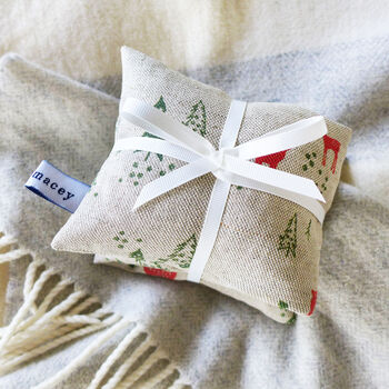 Reindeer Linen Wheat Heat Bag, 4 of 5